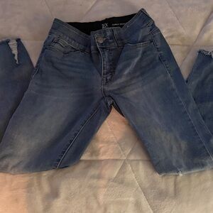 NY&CO Stylish Distressed Blue Jeans SZ 2
